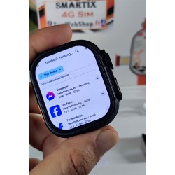 Smartix 4G PRO, Montre Téléphone SIM, Caméra rotative, Ecran Amoled, GPS, Wi-Fi, Appels & Notifications