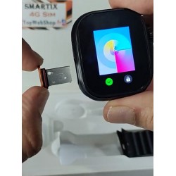 Smartix 4G PRO, Montre Téléphone SIM, Caméra rotative, Ecran Amoled, GPS, Wi-Fi, Appels & Notifications